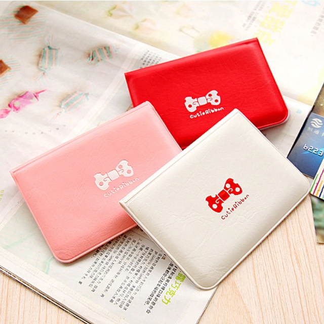 Dompet Kartu Pita Cutie Ribbon Dompet Kartu 12 Kartu Motif Pita ATM Card Holder / Dompet Kartu Wanita