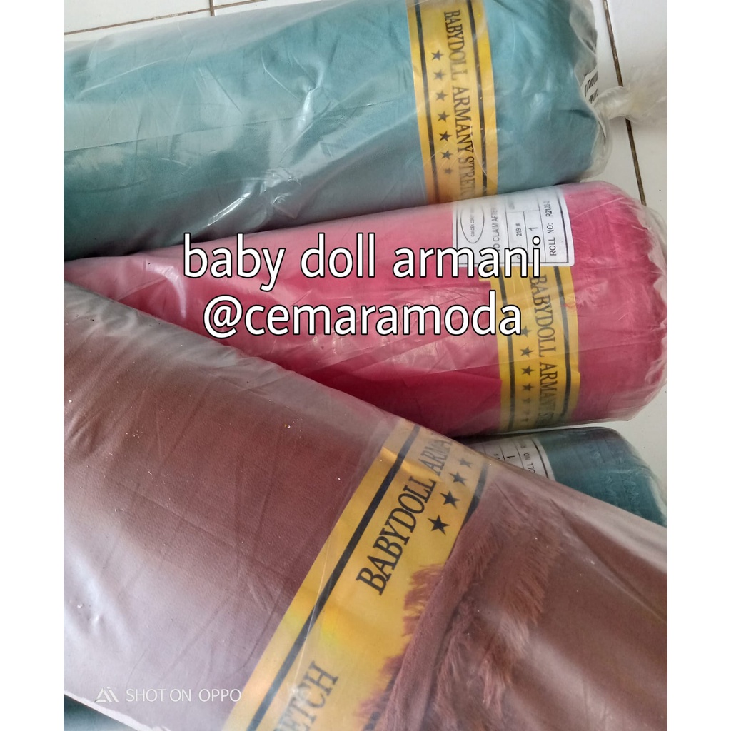 Kain Babydoll Armani PER 0.5M Babidol Armany Ceruti Bebidol Armani Premium kain hijab jilbab kerudung