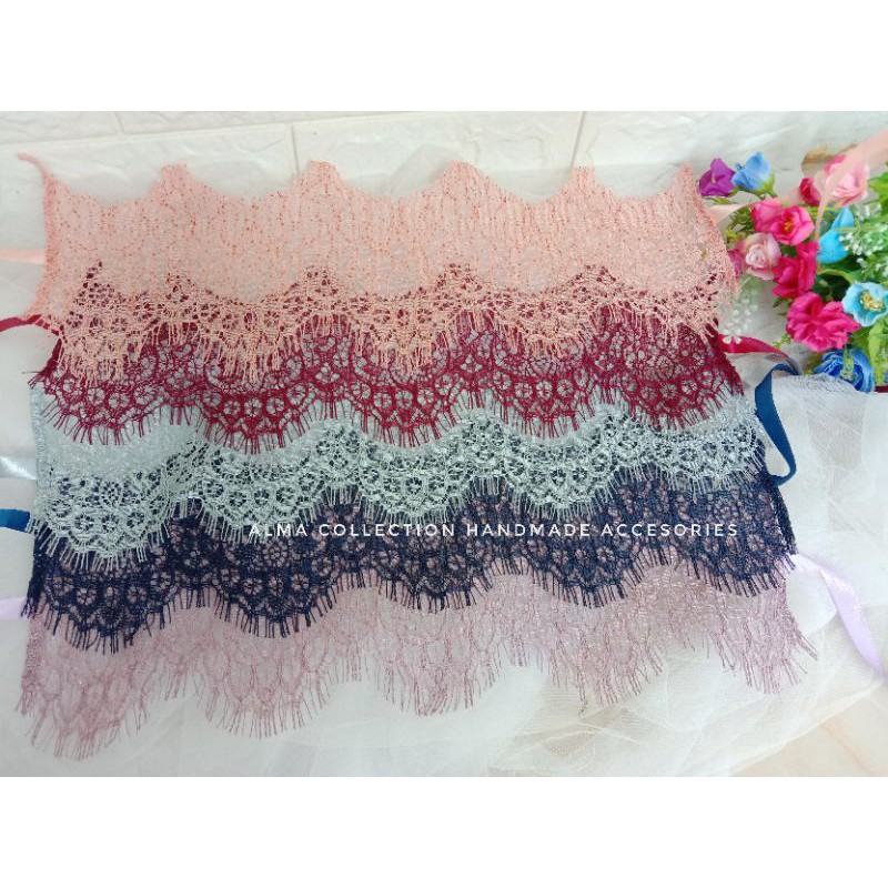 (COD) Iner broklat talpit by Alma collection / Inner Lace Brukat / Inner Hijab / Inner Pengantin