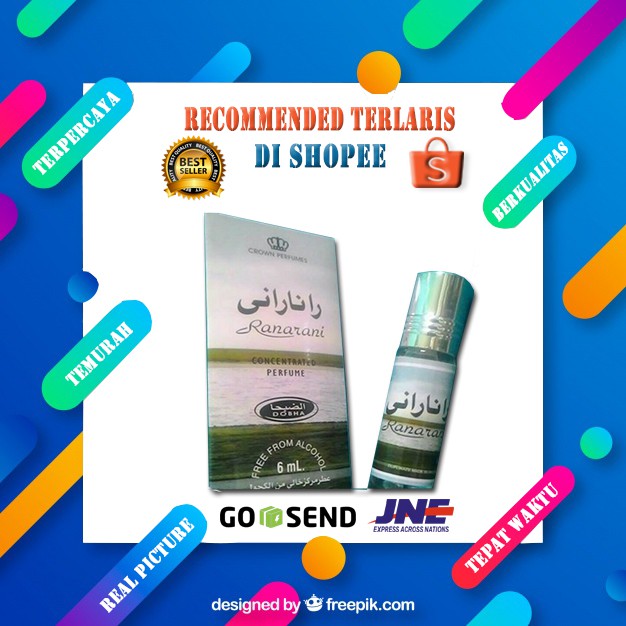 parfum rana rani dobha 6 ml grosir