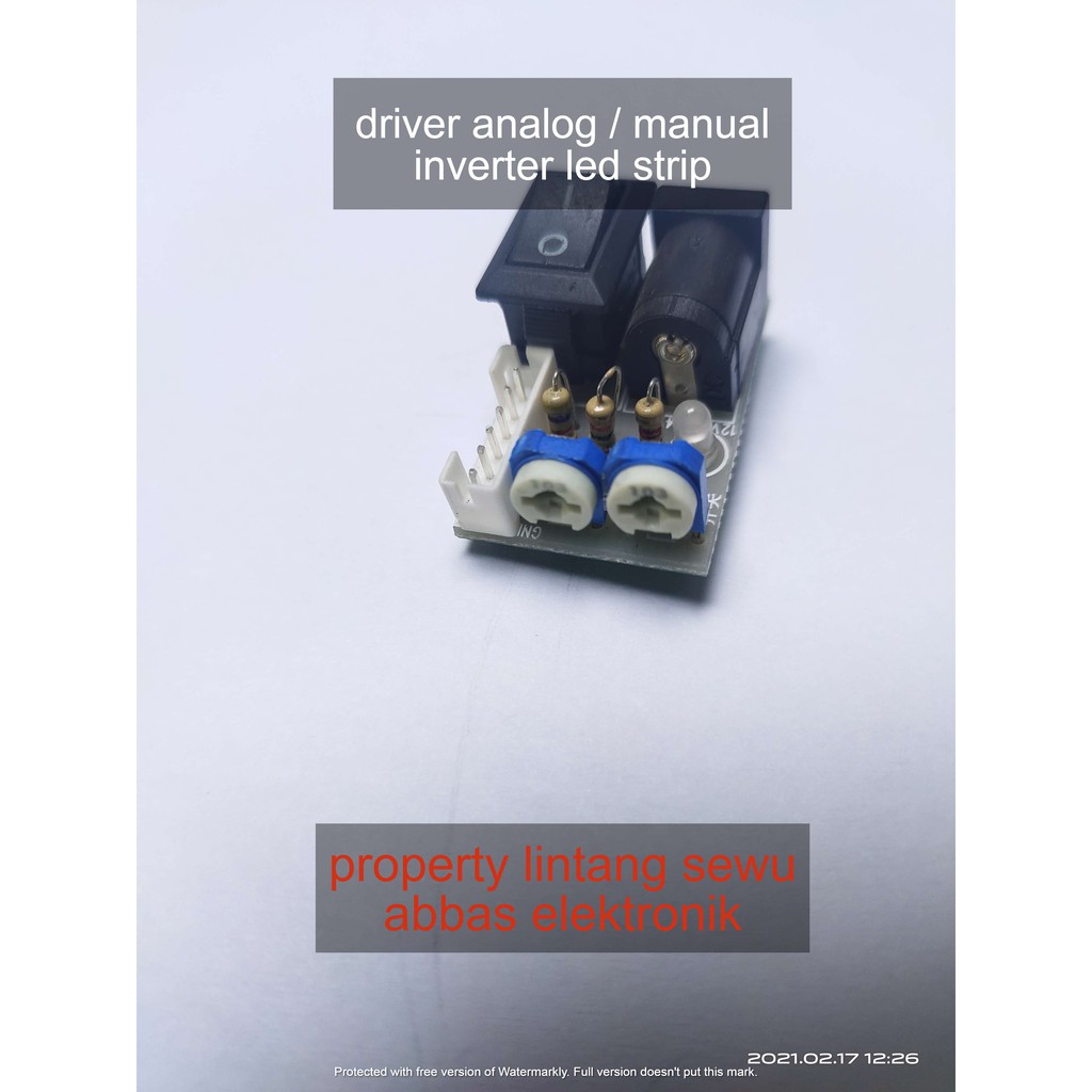 MODUL DRIVER ANALOG MANUAL INVERTER LED STRIP LIDI 12V - 24V