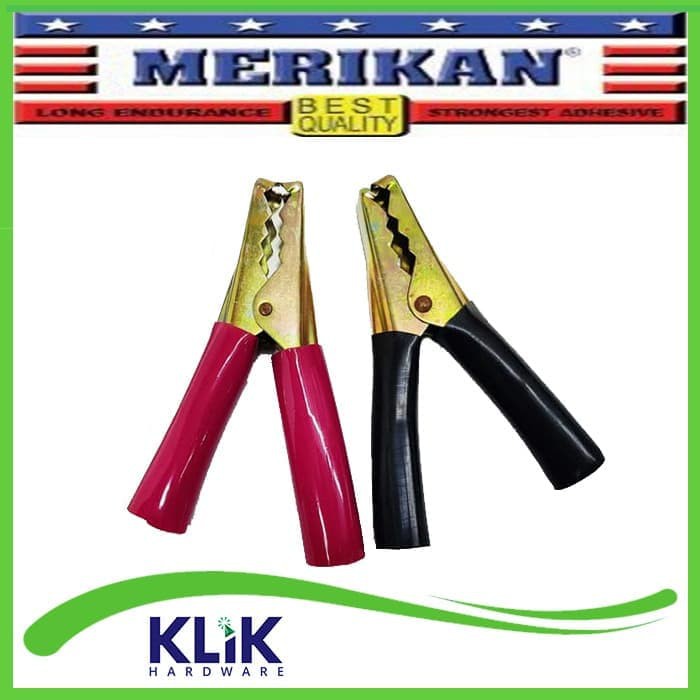 Merikan Jepitan Aki Accu Besar Panjang 14 cm Isi 2 Pcs