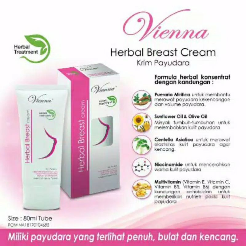 Vienna Krim payudara / pembesar payudara BOX