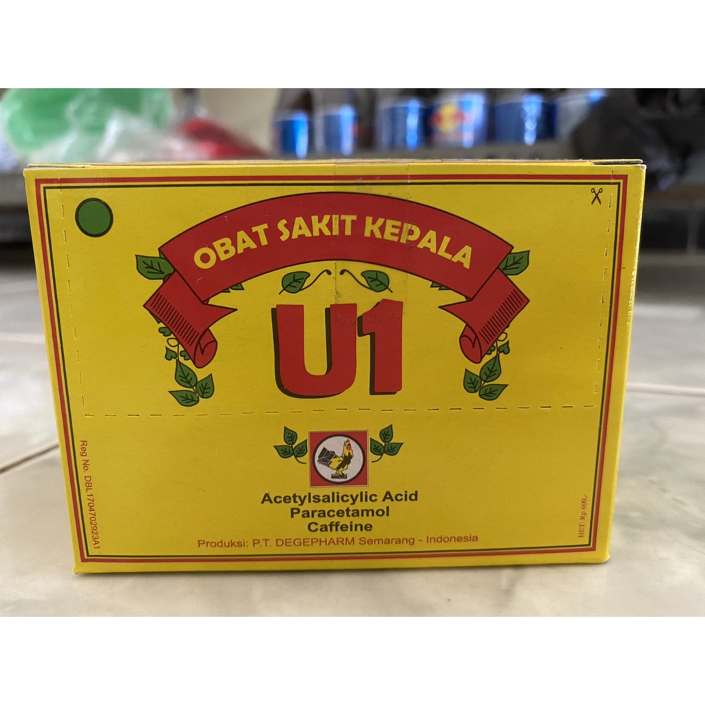 Obat Sakit Kepala U1 Jamu Jago Box Isi 100 Sachet