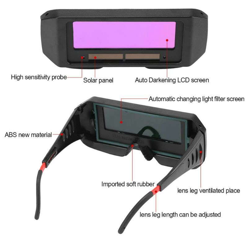 Kacamata Las Otomatis Auto Darkening Soldering Geoogle - 5100B