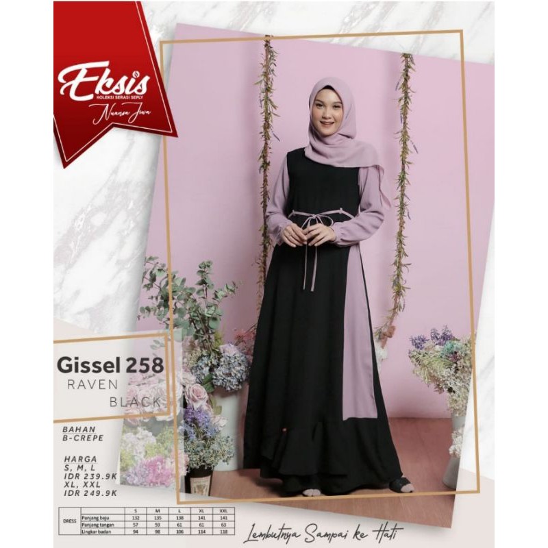 SEPLY Gamis Gissel 258 /Gissel 254 /Gissel 250 /Gissel 239 /Gissel 225 /Gissel 213 #PROMO #ORI #COD