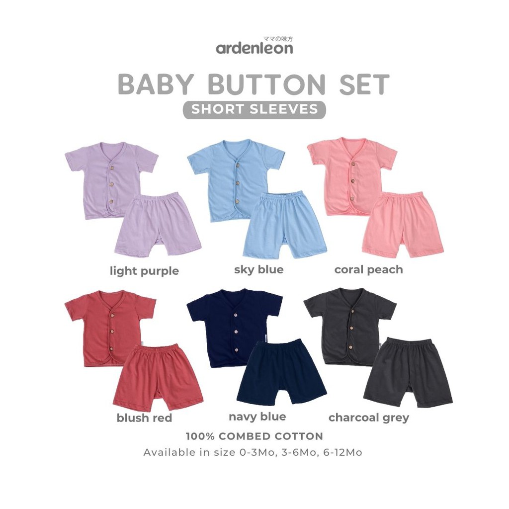 ARDENLEON BABY BUTTON SET NEW COLOR ARDEN LEON BAJU RUMAH