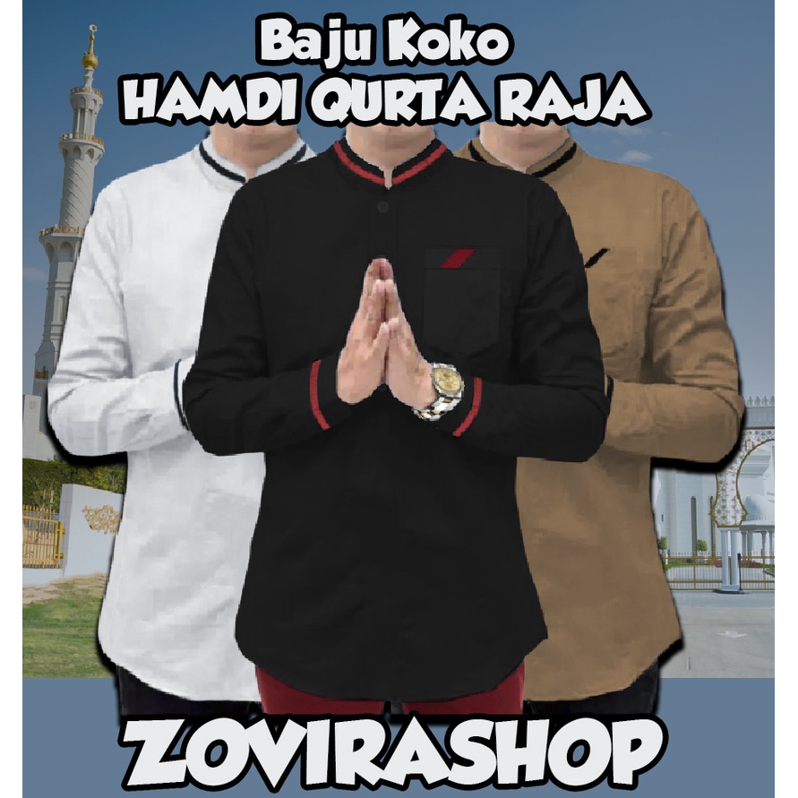 Baju Koko HAMDI QURTA RAJA Ramadhan Katun Jepang Premium