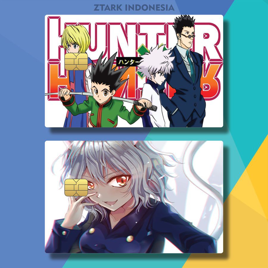 STICKER ATM CUSTOM ANIME PALM HUNTER X HUNTER OJISY/LVMSI/ GARSKIN ATM POPULER ANIME KARAKTER HUNTER