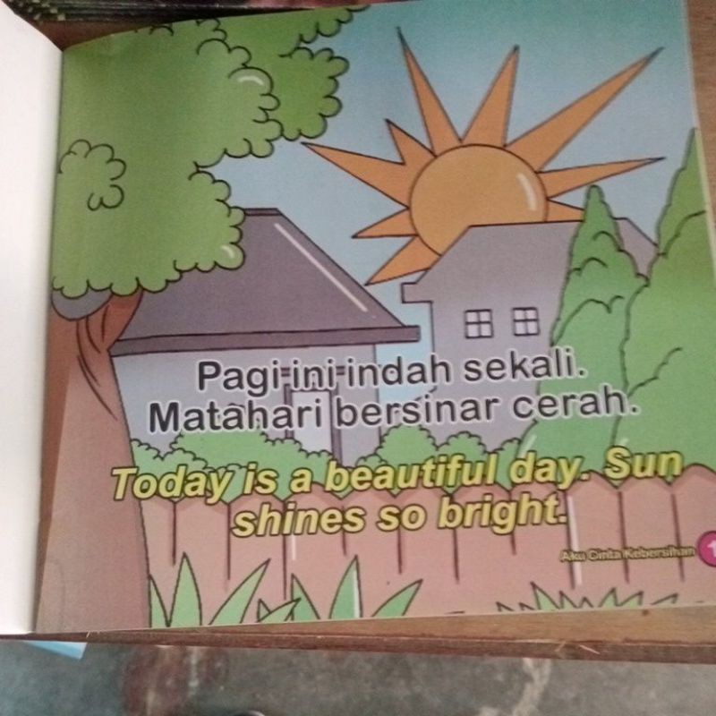 BUKU ANAK, BUKU SERI TEMATIK/ BUKU BLINGUAL19×19CM