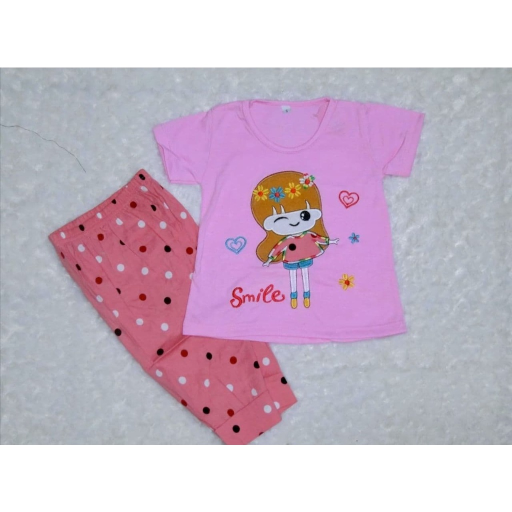 (Cod) Baju setelan anak perempuan 3bulan-7tahun motif bordir / baju anak / baju bayi