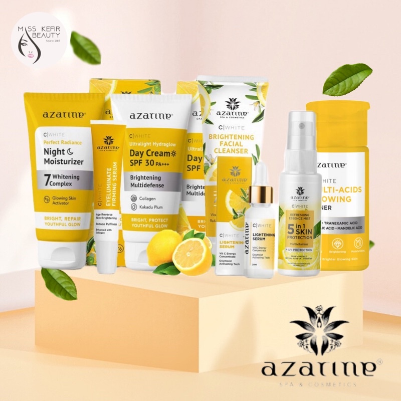 Share Azarine C White Serum Day Cream Night Cream Eye Luminate firming serum BPOM