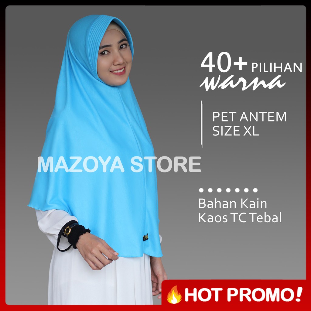  PROMO Jilbab Instan Khimar XL Pet Antem Hijab Termurah 