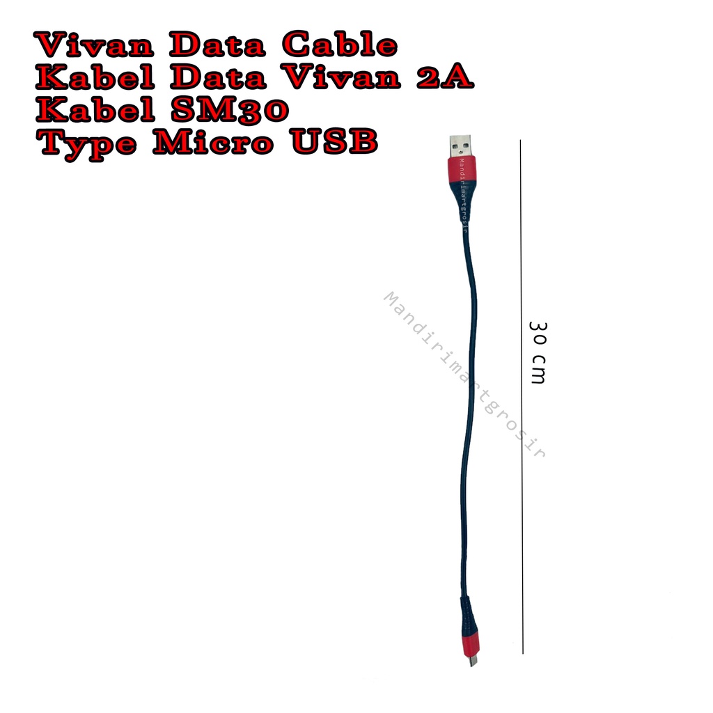 Kabel Data Vivan 2A *Vivan Data Cable * Kabel Charger * Type Micro USB