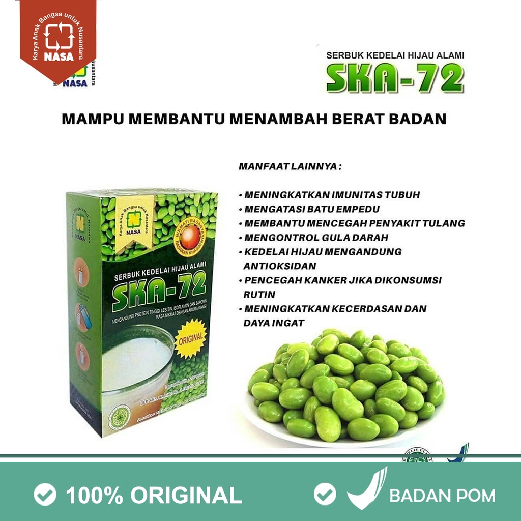 

SERBUK KEDELAI HIJAU ALAMI PENAMBAH BERAT BADAN ALAMI- NASA ORIGINAL