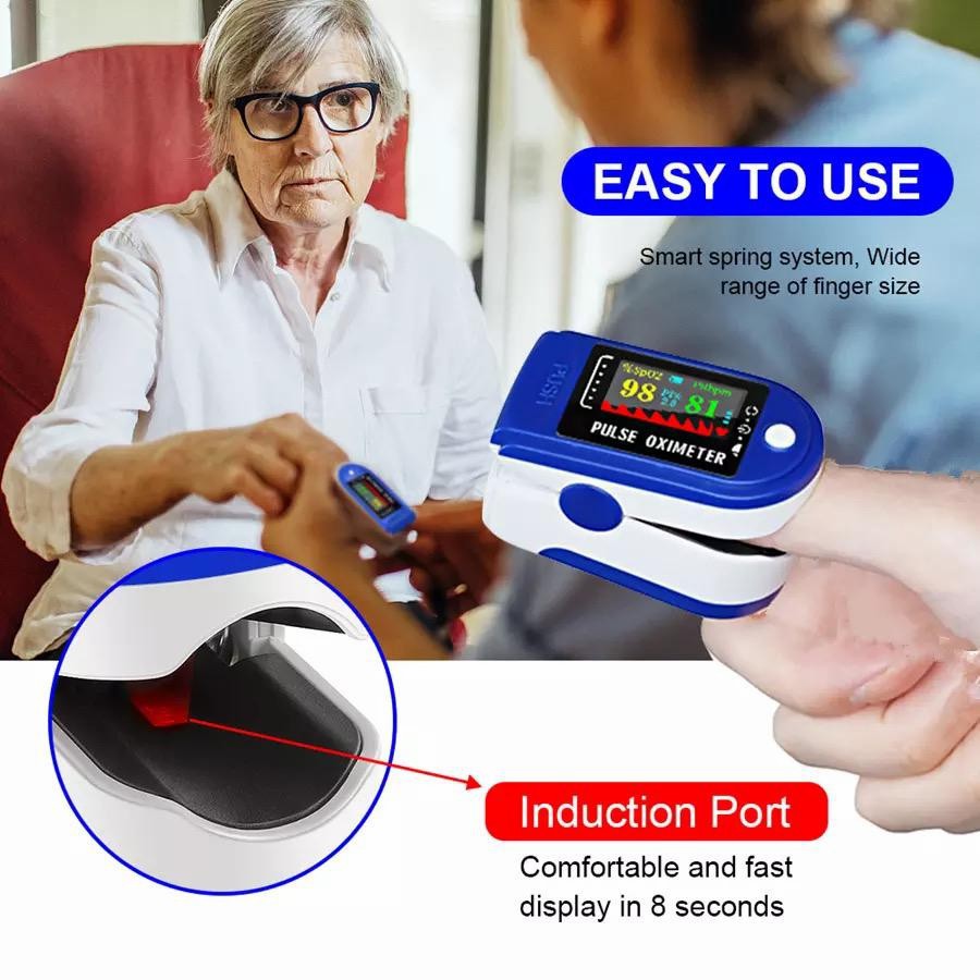 LK88 OXIMETER fingertip pulse oximeter spo2 oxygen lcd full colors