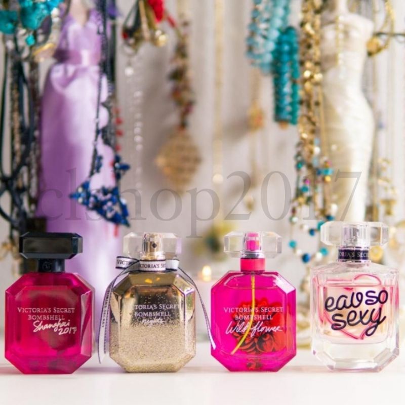 VICTORIA'S SECRET VS EAU DE PARFUM EDP PARFUM 75 ML MIX PENGHARUM BADAN PINK BOMBSHELL NIGHTS SUNDRENCHED SUMMER WILDFLOWER RAPTURE XO, VICTORIA LOVE IS HEAVENLY BREATHLESS SUPER MODEL BY VICTORIA