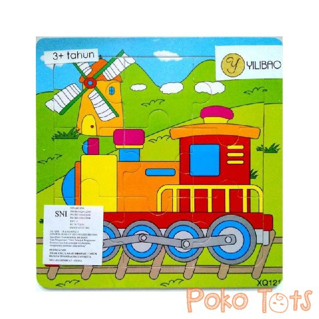 Yilibao Mini Wooden Puzzle 9pcs Mainan Puzzle Kayu Anak