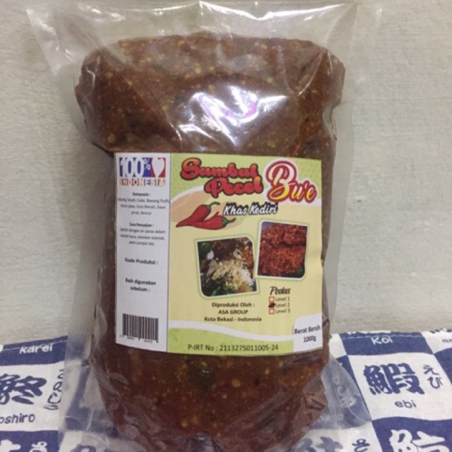 

Sambel Pecel Bu’e khas Kediri 1000gram