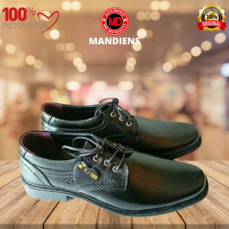 MANDIENS - SJ.266 /SJ.166 Sepatu Pantofel Kulit Asli Original Medali Export Quality