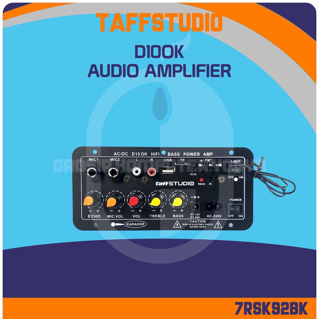 TaffSTUDIO D10OK Bluetooth USB FM TF Subwoofer Audio Amplifier Board