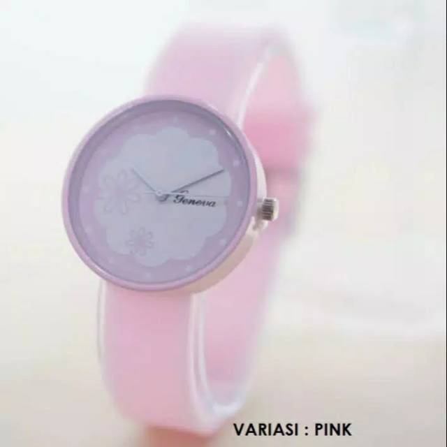 JAM TANGAN WANITA ORIGINAL GENEVA RUBBER