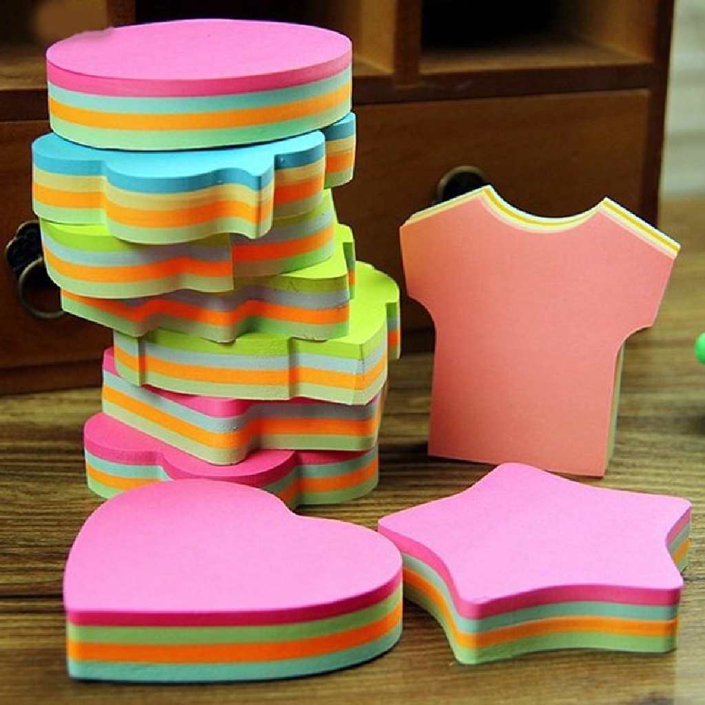 KERTAS TEMPEL/STICKY NOTE POLOS WARNA WARNI