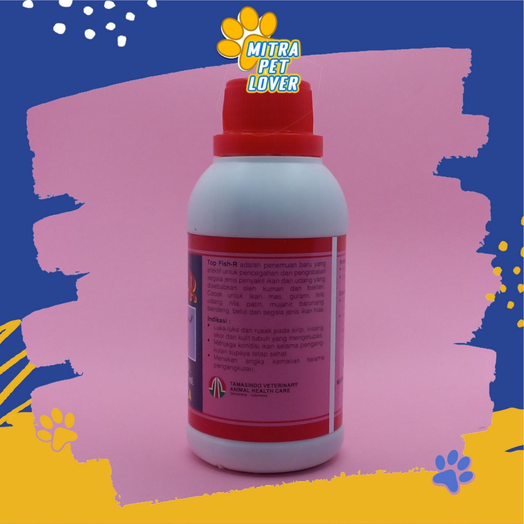 OBAT LUKA IKAN - TOP FISH MERAH 250 ML ORIGINAL - TOPFISH MENYEMBUHKAN PERIH SIRIP EKOR KULIT DAN INSANG AMPUH AMAN MEMPERCEPAT PEMULIHAN - MURAH - PET ANIMAL HEALTHCARE AND VETERINARY TAMASINDO OBAT DAN VITAMIN HEWAN BINATANG PELIHARAAN MITRAPETLOVER