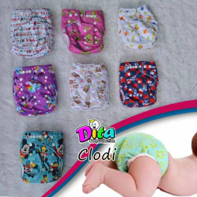 Clodi Babyland , Popok Bayi , Cloth Diaper , Clodi Bayi Dpt Dicuci &amp; Dipakai Kembali