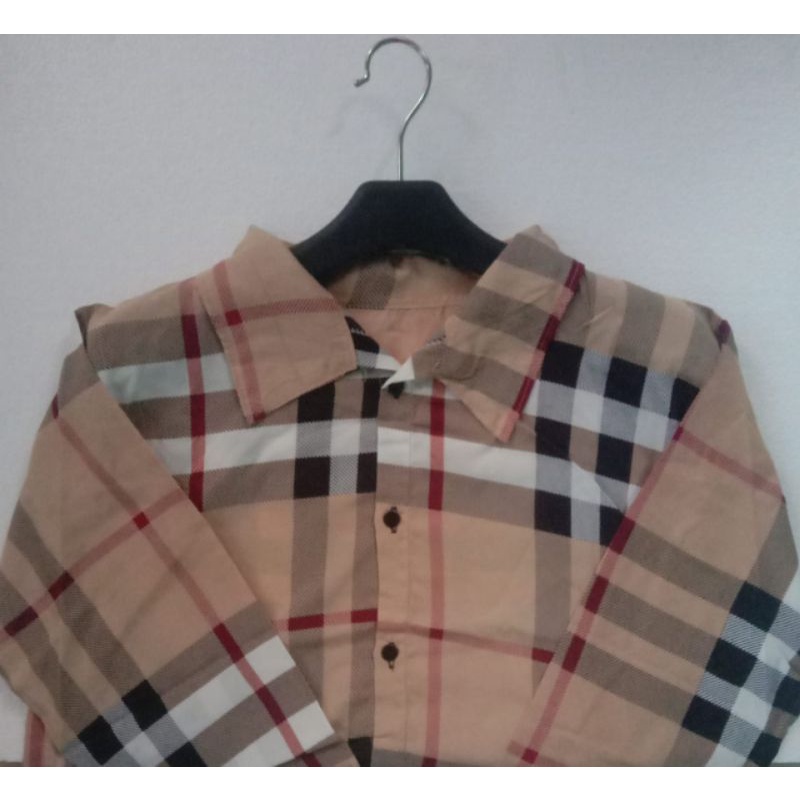 Kemeja kotak/ kemeja wanita casual / kemeja vintage/ kemeja kerja / Kemeja Blueberry /Lengan Panjang-coksu