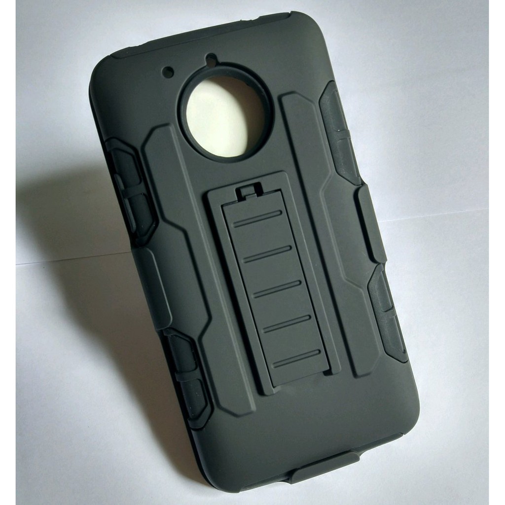 MOTO E4 PLUS CASE DEFENDER FUTURE BLACK ARMOR CASE MOTO E4 PLUS CASING MOTOROLA E4 PLUS CASE E4