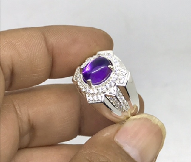 Cincin permata //cincin rubby//cicin pria//cincin cowok//cincin kecubung