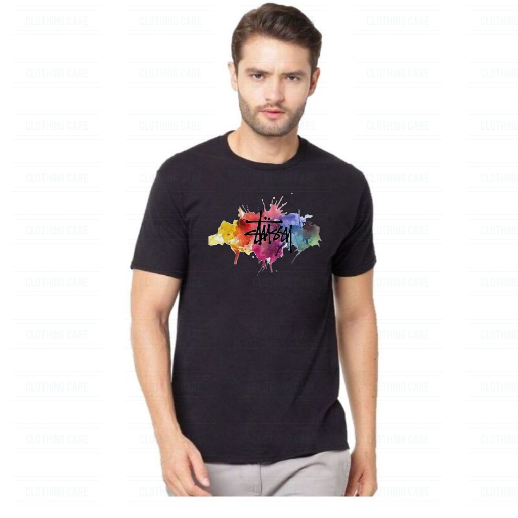COD Kaos Atasan Dewasa Stussy Kaos Stussy Pria Wanita Kaos Unisex Stussy Kaos Oversize Jumbo Kaos Ob
