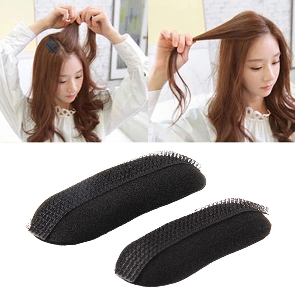 2pcs Set Volume Bumpit Hair Insert Clip Bun Bump It Up Updo
