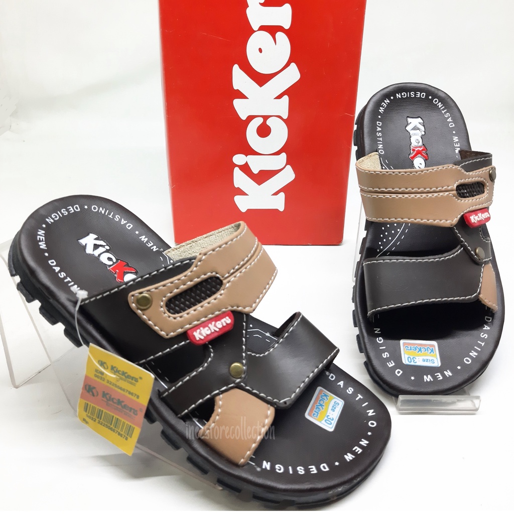 SANDAL ANAK COWOK KICKERS TERBARU KODE ANK01 SIZE 28-37 MURAH GROSIR