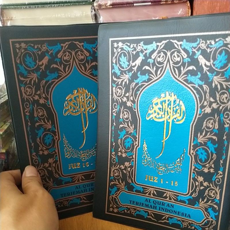 al quran terjemah menara kudus 2jilid uk 14x20 cm