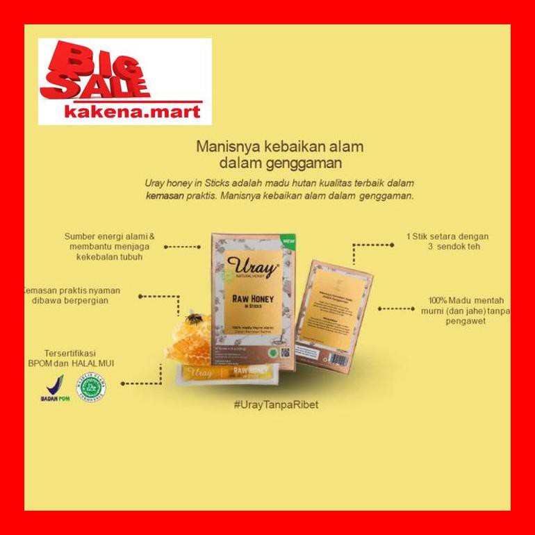 

Kak8Vitxd Uray Honey Stick / Sachet Satu Box - Original S50K50A