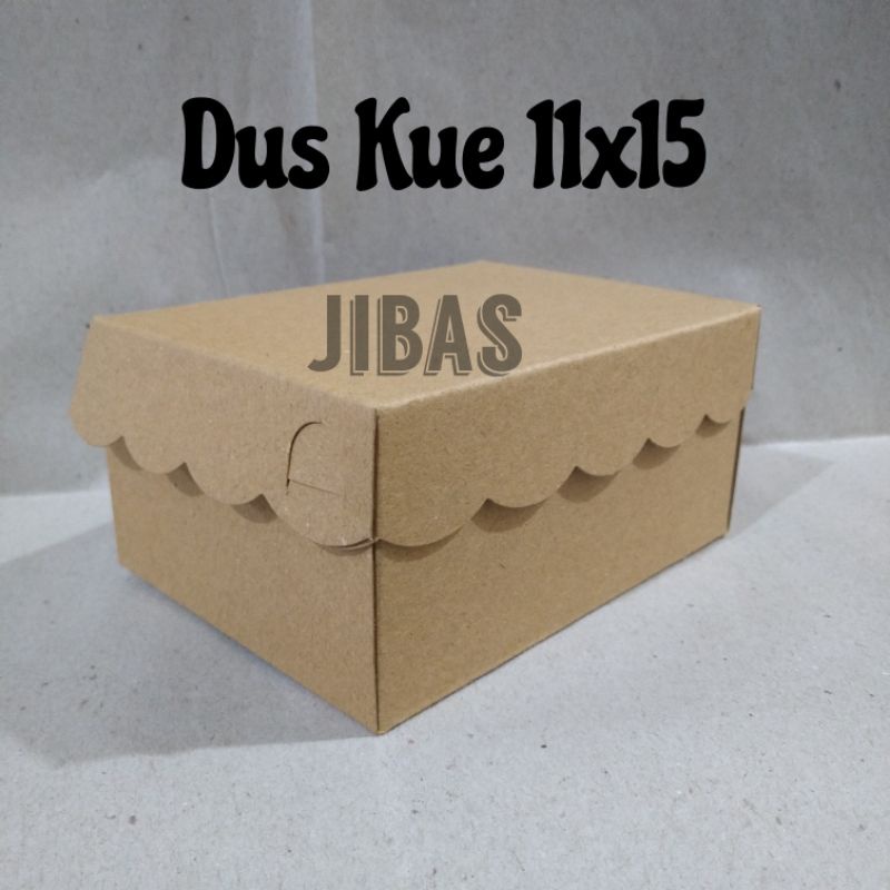 

Dus KRAFT Kue Snack Hajatan / Kardus Kue Kraft Coklat Uk. 15x11 (10pcs)