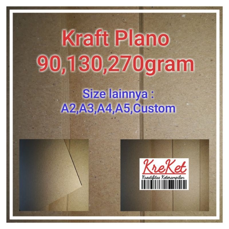 

Kertas Kraft Cokelat 270g