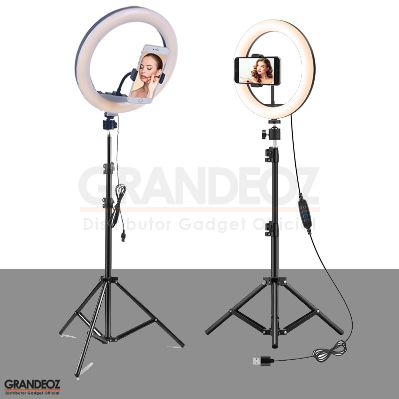 RING LIGHT 36CM + STAND RINGLIGHT BESAR 26CM 33CM LAMPU 26 30 36 CM