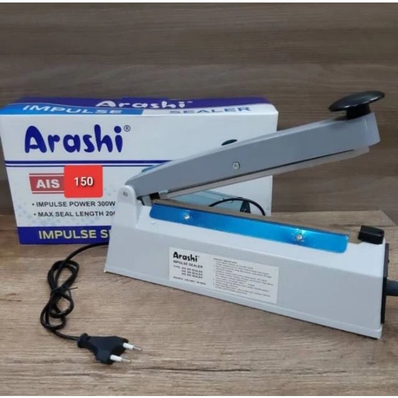 Arashi impulse sealer AIS 150. Mesin sealer plastik 15cm.