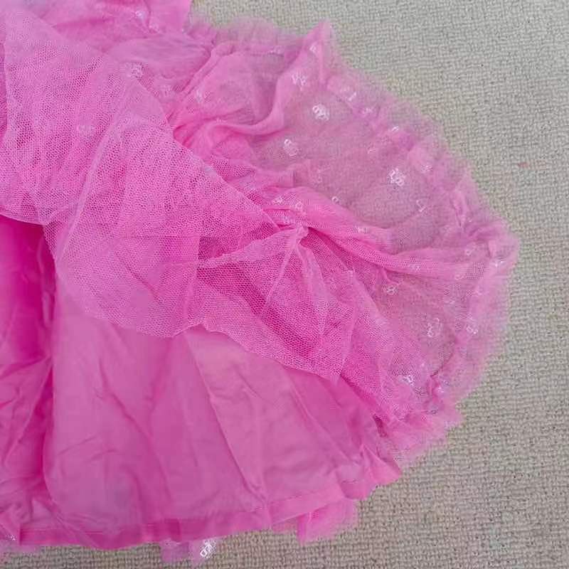 dress tutu anak princess cantik lucu fashion tali pesta fluffy dress gaun perempuan