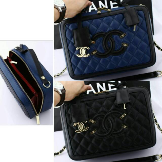 CHANEL Vanity 8016 Case Bag Large