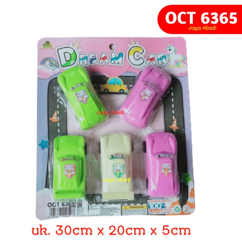 Mainan Mobil Mesin Pullback isi 5 PC OCT6365