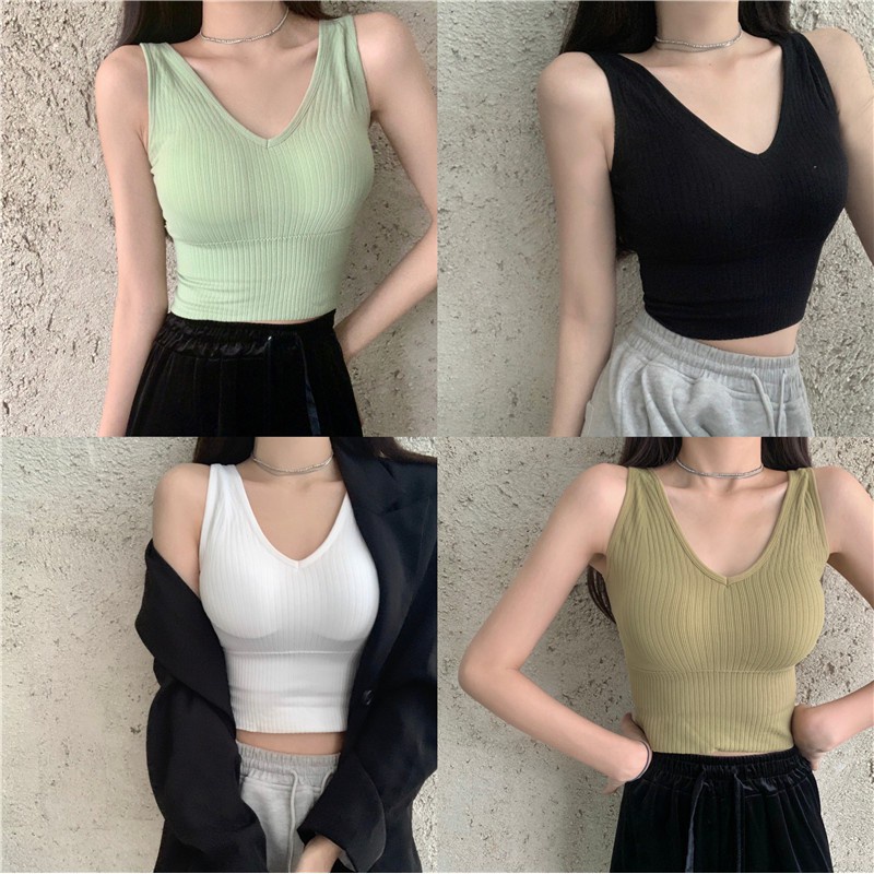 INDOMINI B058 SPORT BRA GYM BRA OLAHRAGA PUSH UP WANITA TANPA KAWAT ELASTIS SEXY IMPORT