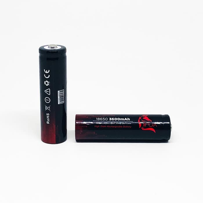 Baterai Battery AWT iFOX 18650 3600mAh VAPOR Rokok Elektrik Kipas Pb