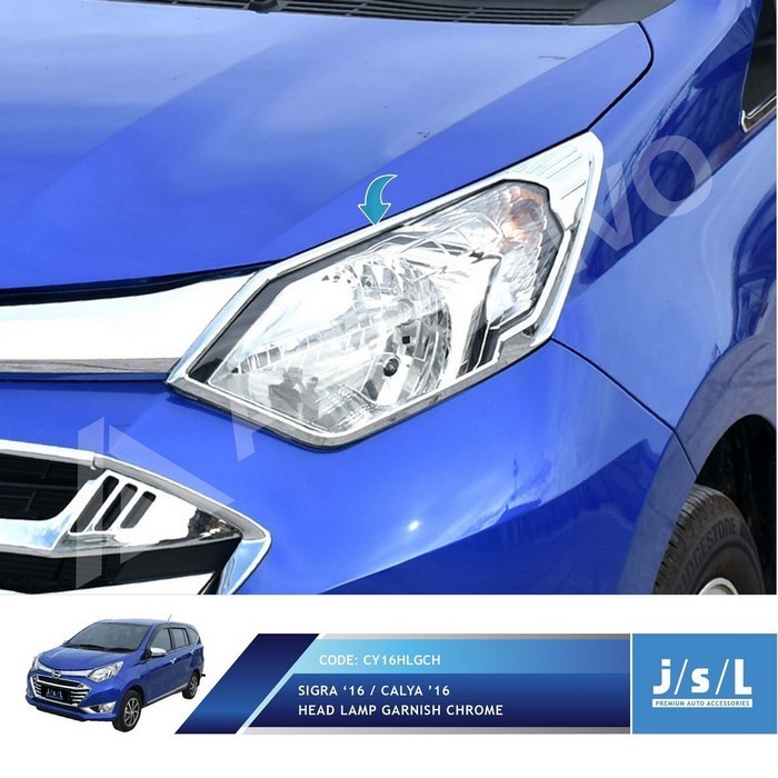 Daihatsu Sigra Head Lamp Garnish Chrome JSL