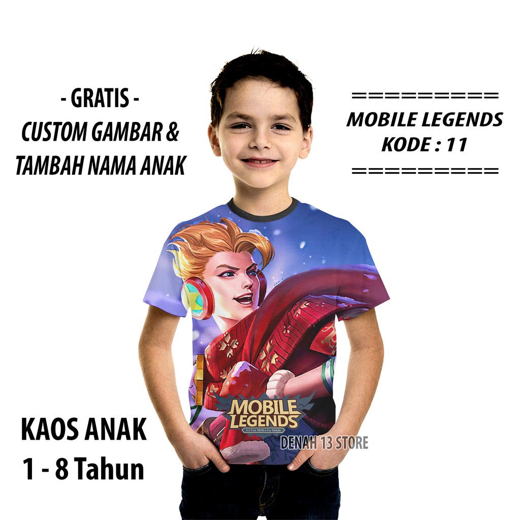 Kaos Baju Mobile Legend Claude Christmast Carnival