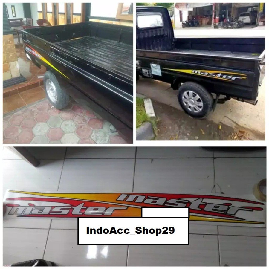 striping stiker body espass pick up