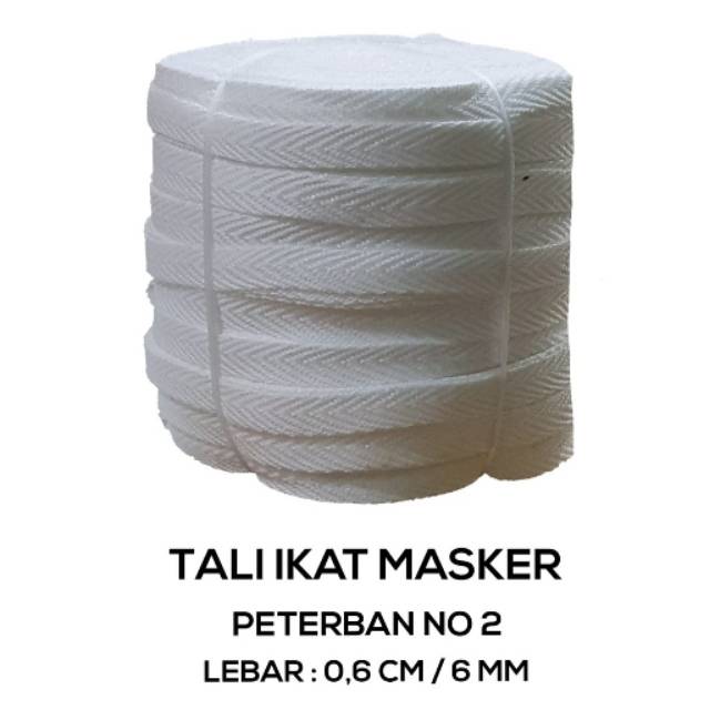 

Tali Sarung bantal Termurah Veterban /PETERBAN NO 2 ( 6mm )dapat 100meter